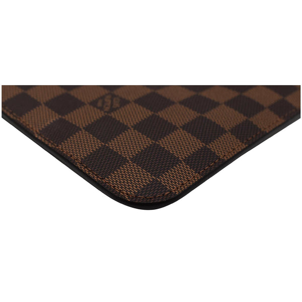 LOUIS VUITTON Pochette Wristlet Pouch Damier Ebene Neverfull MM Brown