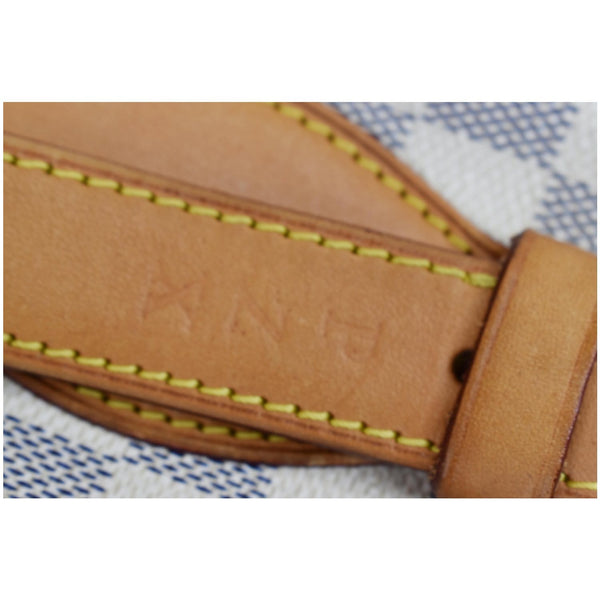 Louis Vuitton Hampstead PM Damier Azur Shoulder Bag - code engraved