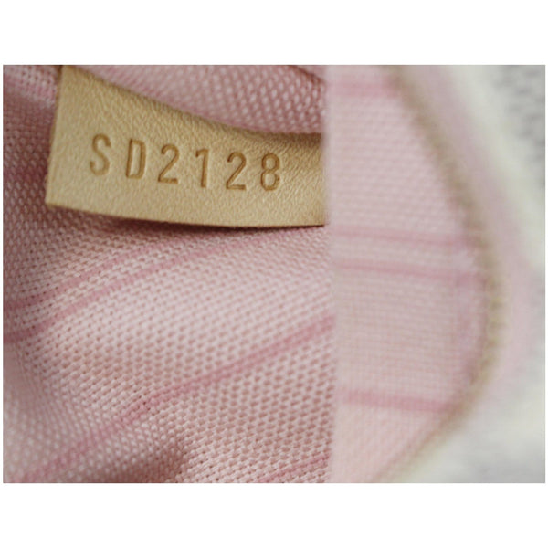 Louis Vuitton Pochette Damier Azur Neverfull MM Pouch lv code tag