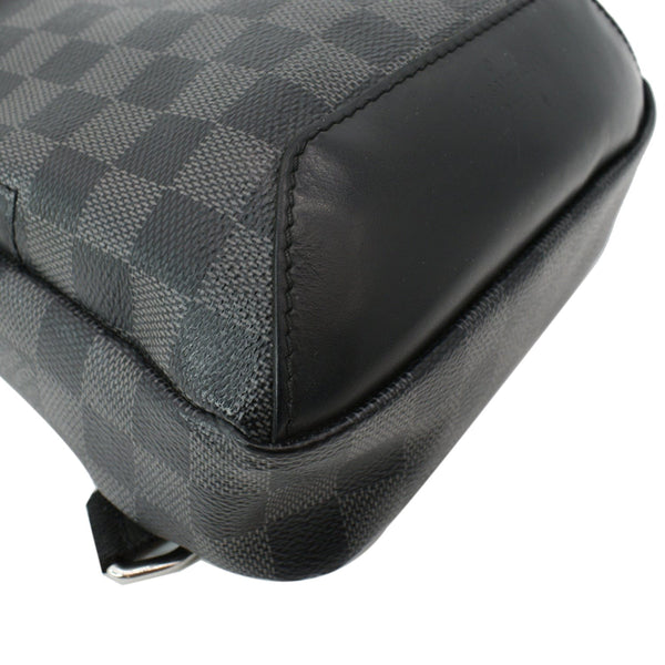 LOUIS VUITTON Avenue Sling Damier Graphite Crossbody Bag Black