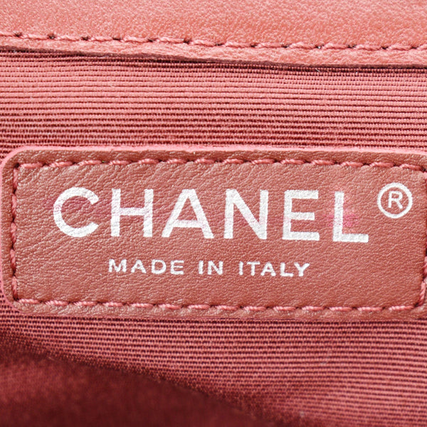 CHANEL Paris Dallas Drawstring Fringe Shoulder Bag Red