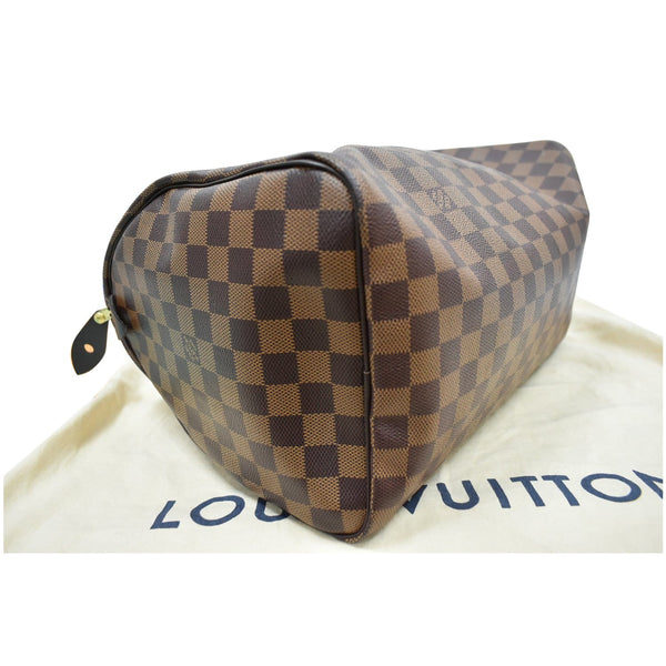 LOUIS VUITTON Speedy 35 Damier Ebene Satchel Bag Brown