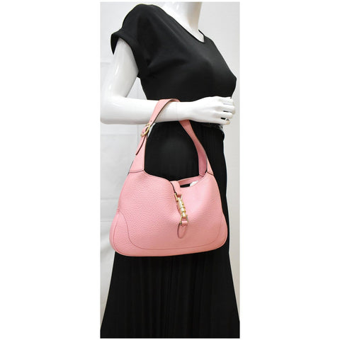 Gucci Jackie Small Vintage Calfskin Leather Hobo Bag Pink