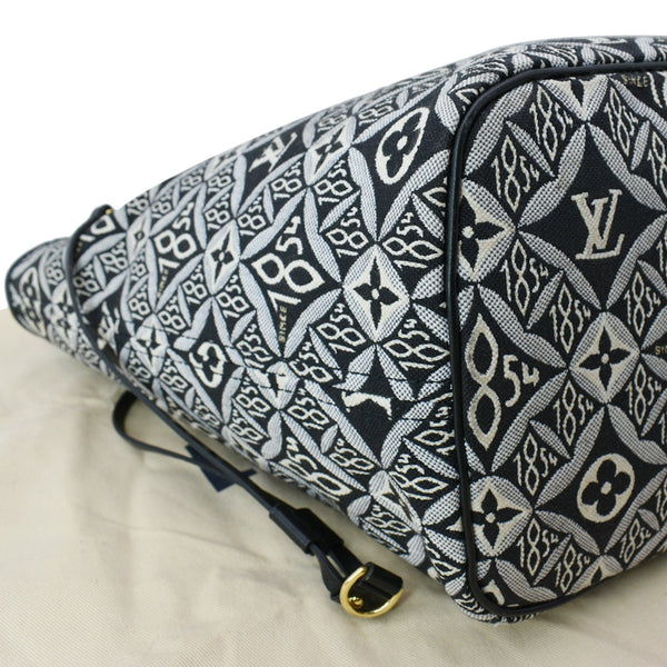 LOUIS VUITTON Since 1854 Neverfull MM Jacquard Shoulder Bag Grey