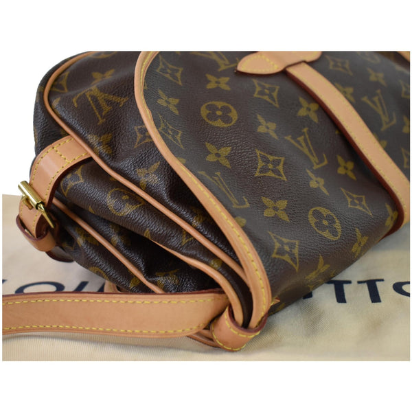 LOUIS VUITTON Saumur 30 Monogram Canvas Shoulder Bag Brown