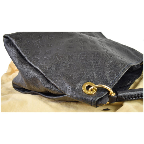 LOUIS VUITTON Artsy MM Empreinte Leather Shoulder Bag Black