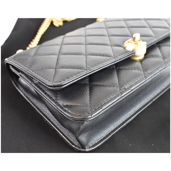 Chanel Pearl Wallet On Chain Leather flap Bag