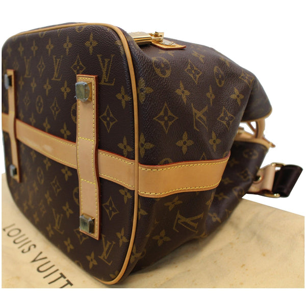 LOUIS VUITTON Neo Monogram Canvas Shoulder Bag Brown