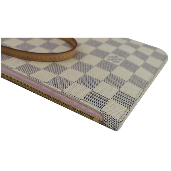 Louis Vuitton Pochette Damier Azur Neverfull MM Pouch zipper