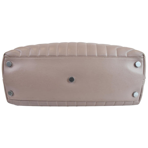 YVES SAINT LAURENT Large Loulou Calfskin Matelasse Chain Shoulder Bag Pink