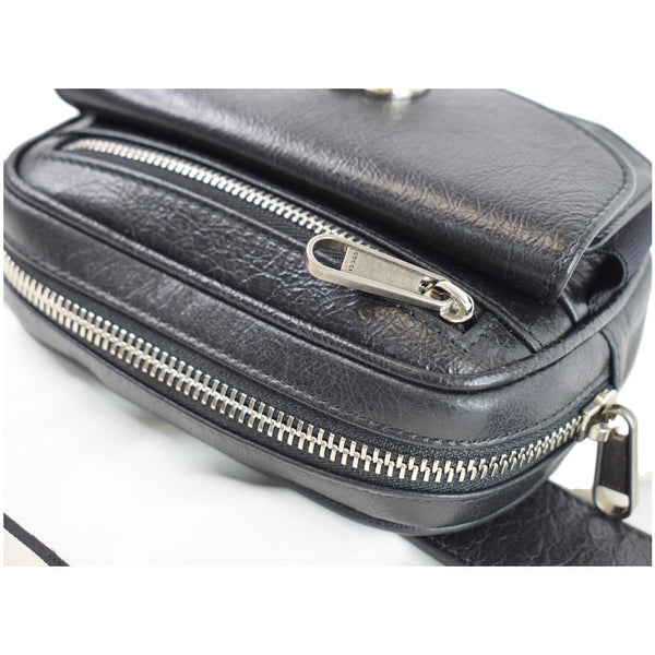 Gucci Morpheus Leather Belt Bag Black top view