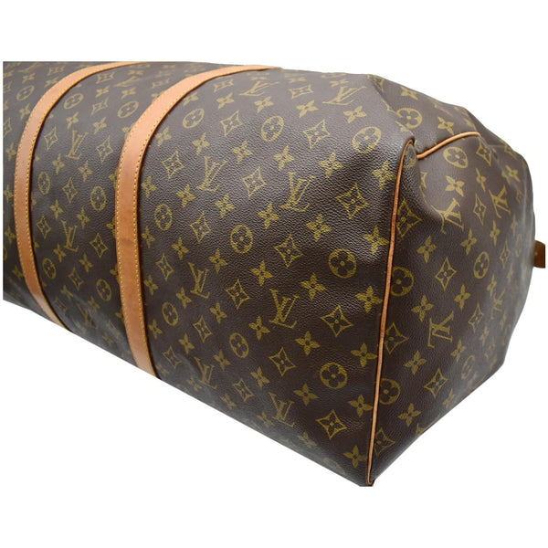 LOUIS VUITTON Keepall 60 Monogram Canvas Travel Bag Brown