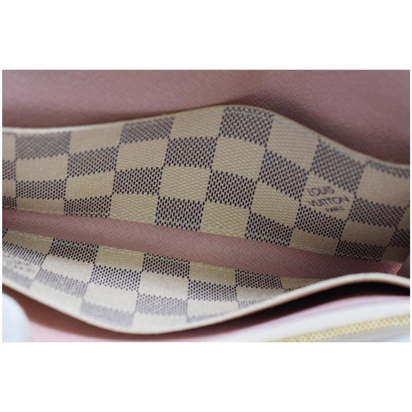 LOUIS VUITTON Emilie Damier Azur Wallet White