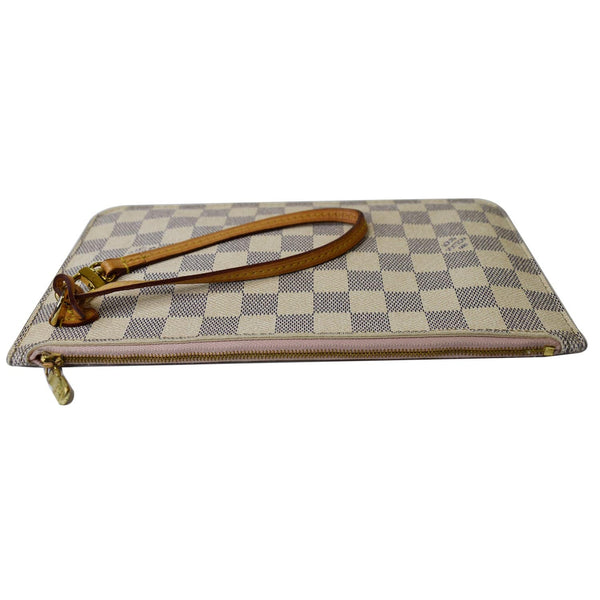 Louis Vuitton Wristlet Damier Azur Neverfull MM Pouch - side preview