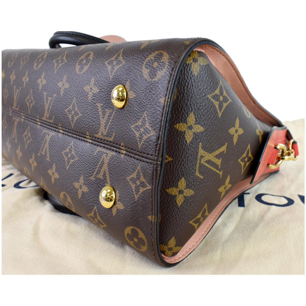 LOUIS VUITTON Tuileries Monogram Canvas Tote Shoulder Bag Brown