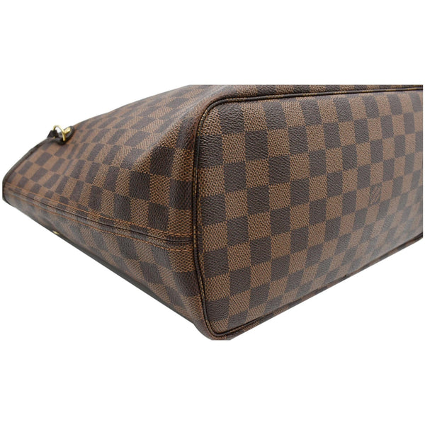 LOUIS VUITTON Neverfull MM Damier Ebene Tote Bag Brown