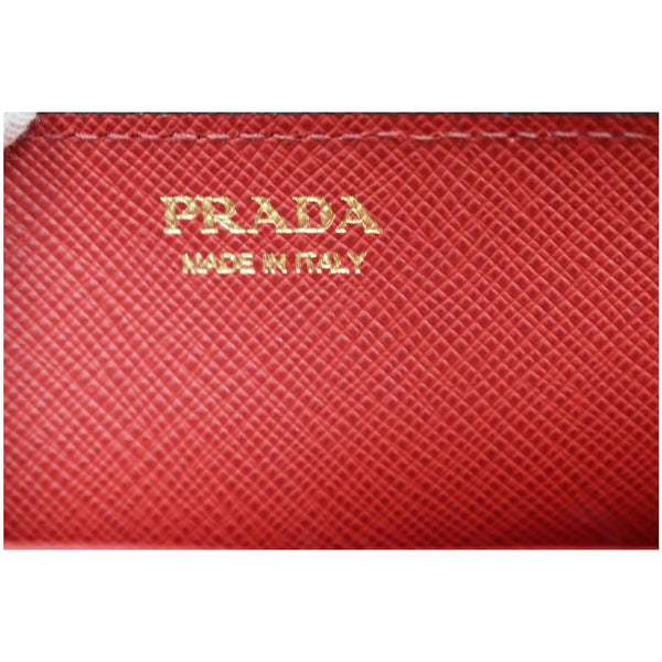Prada Saffiano Heart Print Long Leather WOC Crossbody Bag - DDH