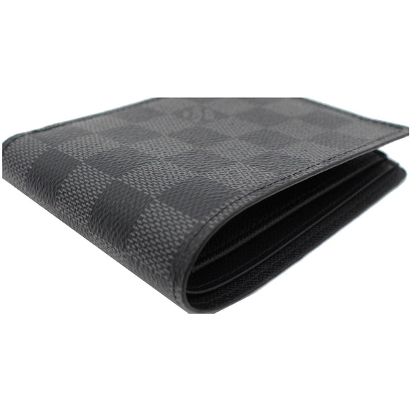 LOUIS VUITTON Damier Graphite Canvas Multiple Wallet Black