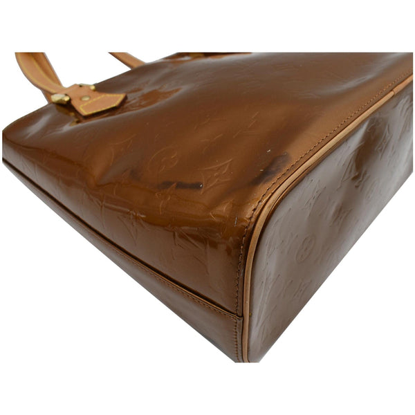 LOUIS VUITTON Houston Monogram Vernis Leather Tote Bag Bronze