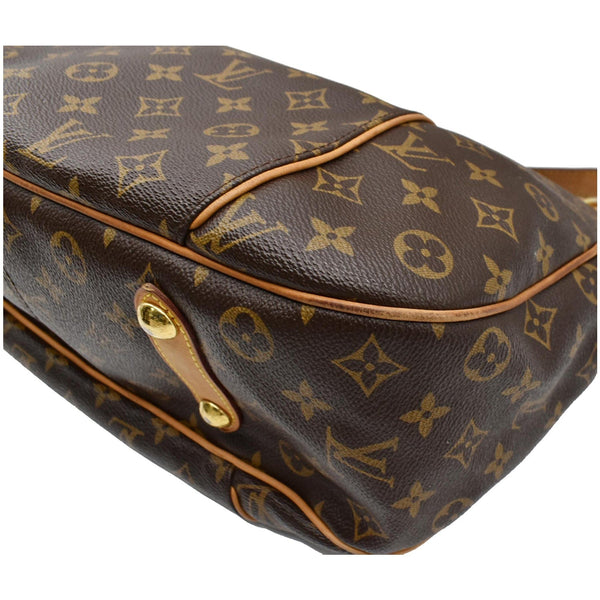 LOUIS VUITTON Galliera PM Monogram Canvas Shoulder Bag Brown