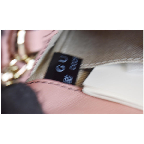 GUCCI Emily Mini Micro GG Guccissima Leather Shoulder Bag Pink 449636