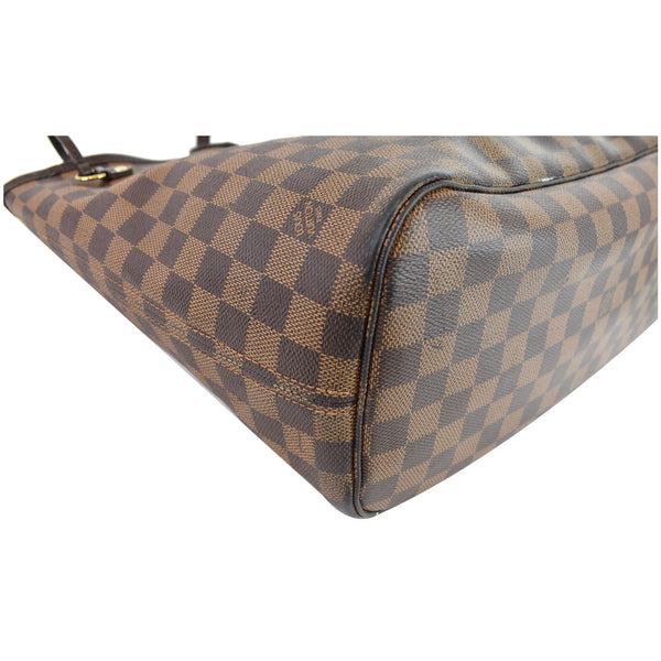 LOUIS VUITTON Neverfull MM Damier Ebene Shoulder Bag Brown
