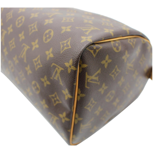 LOUIS VUITTON Speedy 30 Monogram Canvas Satchel Bag Brown