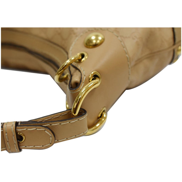 GUCCI Babouska Heart Guccissima Leather Hobo Bag Beige 211965