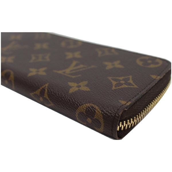 LOUIS VUITTON Clemence Monogram Canvas Wallet Brown