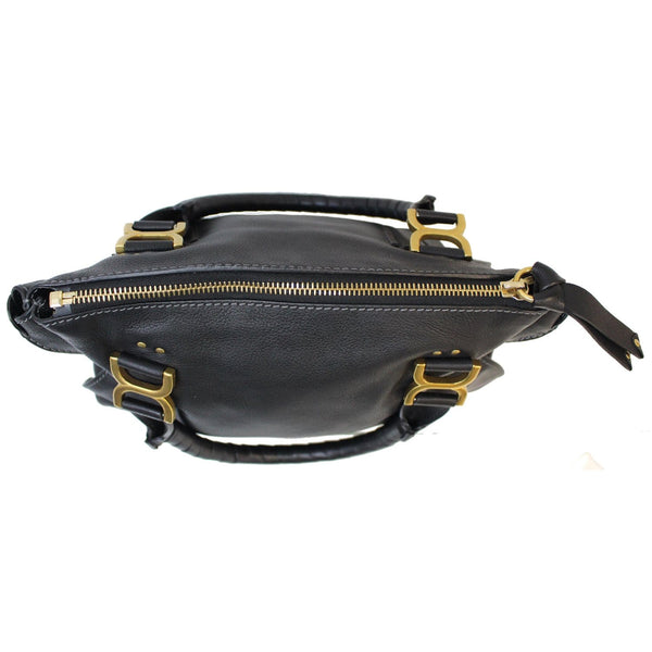 CHLOE Medium Marcie Calfskin Leather Satchel Bag Black