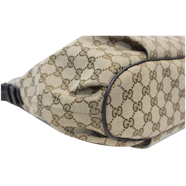 GUCCI GG Plus Monogram Canvas Messenger Shoulder Bag Beige 388930