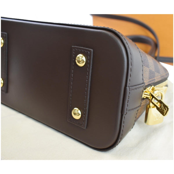 Louis Vuitton Alma BB Damier Ebene Shoulder Bag brass studs