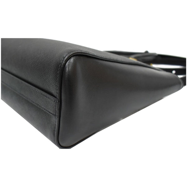 PRADA Borsa A Mano Saffiano Leather Tote Shoulder Bag Black