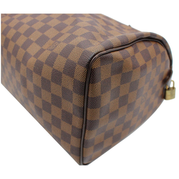 LOUIS VUITTON Speedy 30 Damier Ebene Satchel Bag Brown