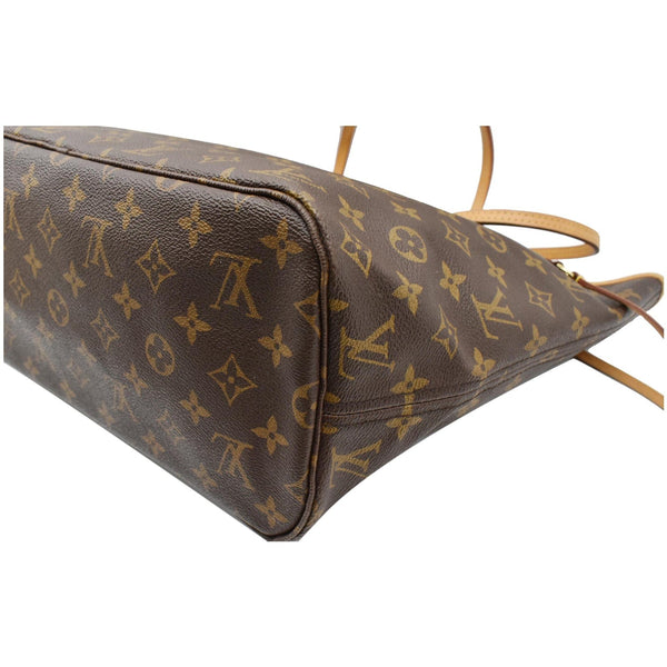 LOUIS VUITTON Neverfull MM Monogram Canvas Shoulder Bag Brown
