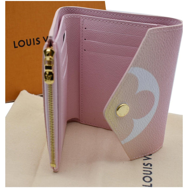 LOUIS VUITTON Monogram Victorine Pool Compact Wallet Pink