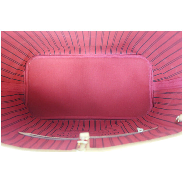 Elegant interior Louis Vuitton Neverfull MM Canvas Bag