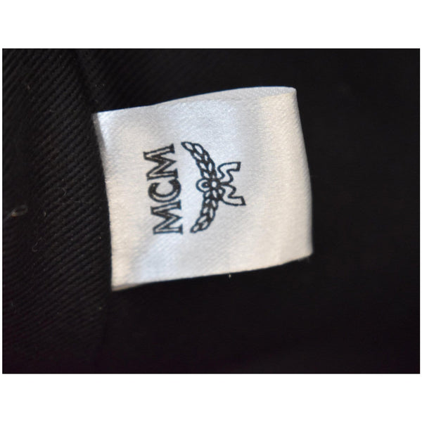 MCM Stark Classic Small Visetos Canvas Backpack Bag Black