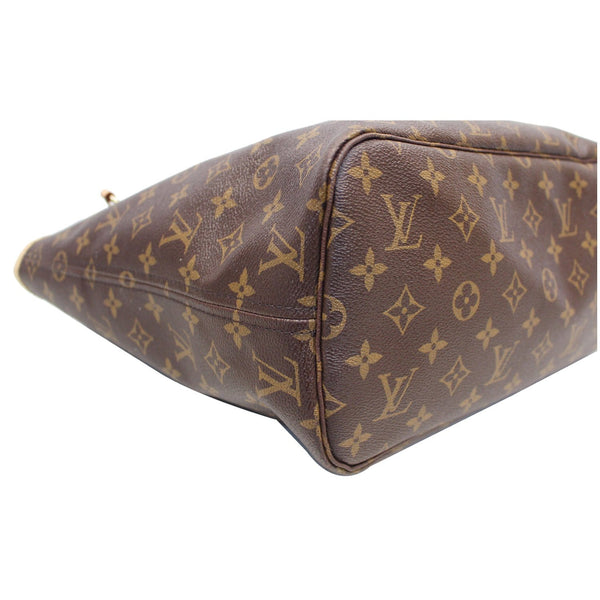 LOUIS VUITTON Neverfull MM Monogram Canvas Tote Shoulder Bag Brown