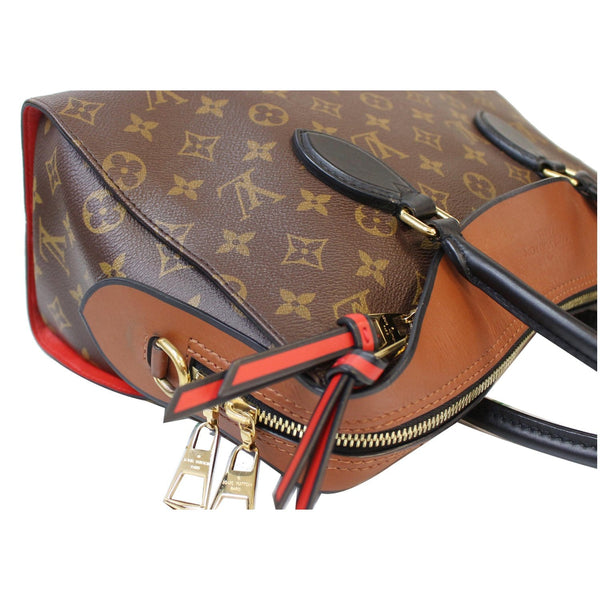 LOUIS VUITTON Tuileries Monogram Canvas Tote Shoulder Bag Brown