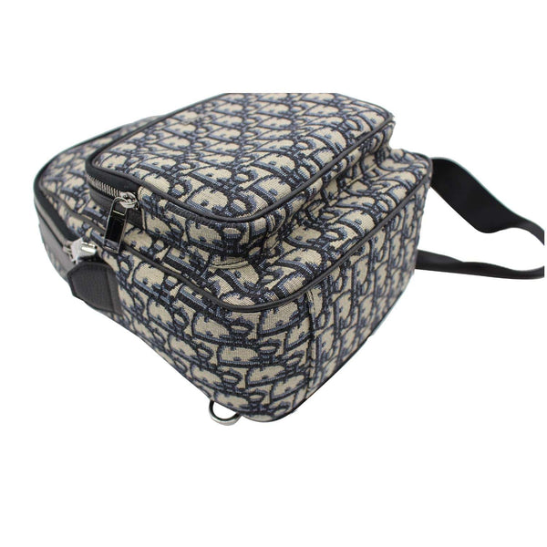 CHRISTIAN DIOR Minin Rider Oblique Jacquard Backpack Beige