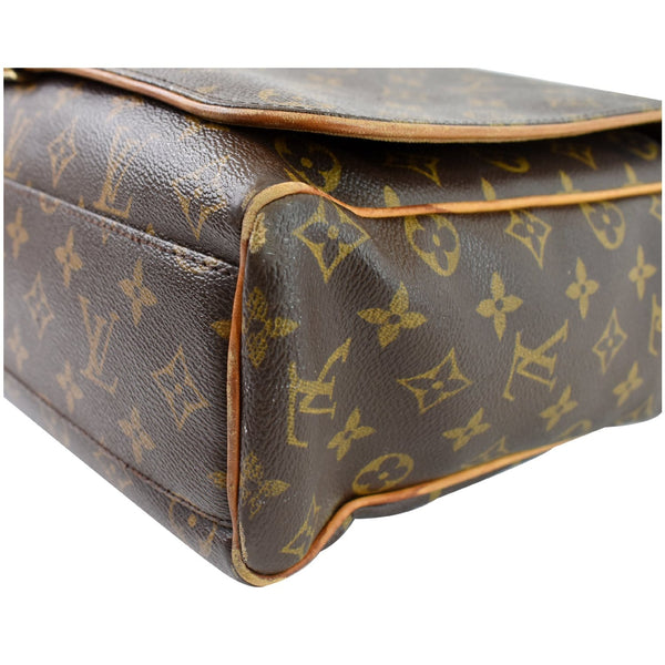 LOUIS VUITTON Abbesses Monogram Canvas Messenger Bag Brown