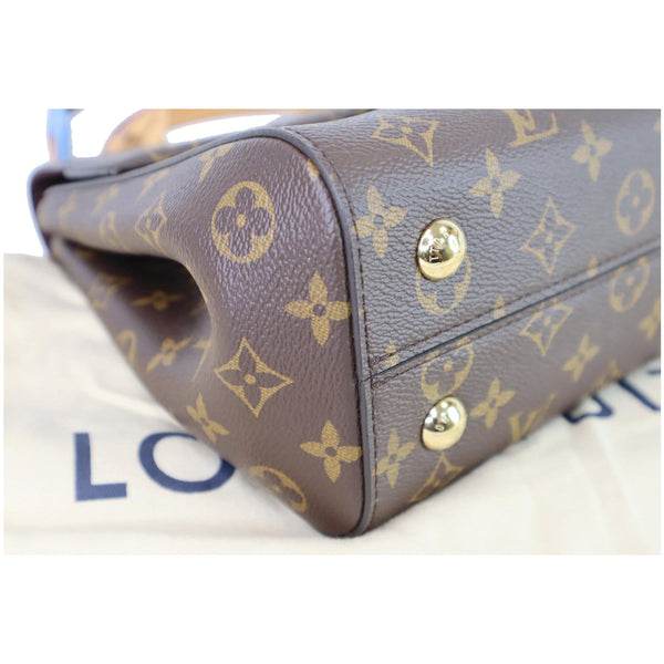Louis Vuitton Cluny MM Monogram Canvas Satchel Bag brass studs