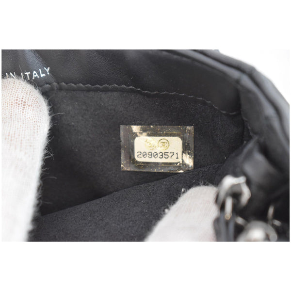 CHANEL Reissue Lucky Charm Quilted Leather Chain Crossbody Clutch Bag Black