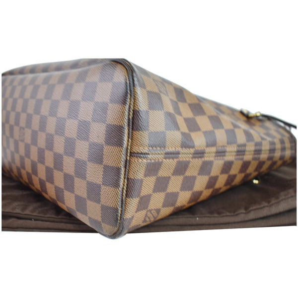 LOUIS VUITTON Neverfull MM Damier Ebene Shoulder Bag Brown