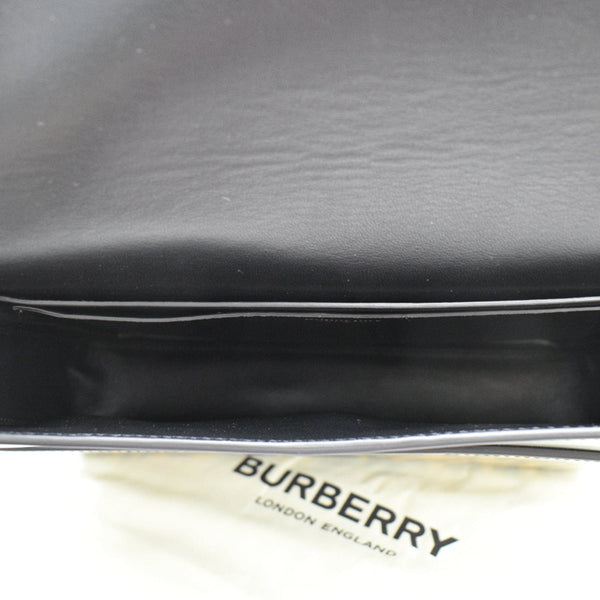 BURBERRY Grace Large Leopard Print Leather Shoulder Bag Multicolor