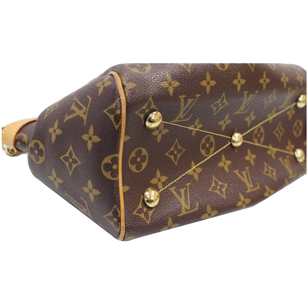 Louis Vuitton Tivoli PM Monogram Canvas Shoulder Bag Brown back view