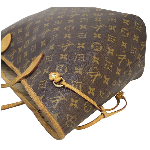 LOUIS VUITTON Neverfull MM Monogram Canvas Tote Shoulder Bag Brown