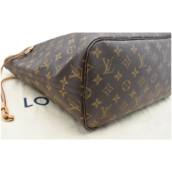 LOUIS VUITTON Neverfull MM Monogram Canvas Tote Bag Brown