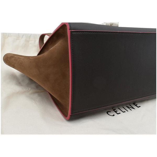 CELINE Trapeze Small 2way Leather Shoulder Bag Tricolor